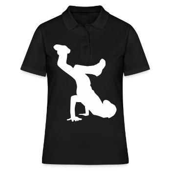 Breakdance 3D cadeau pour les enfants B-Boy Hip Hop Dancing - Polo Femme - noir - Devant - Ailine (174cm)