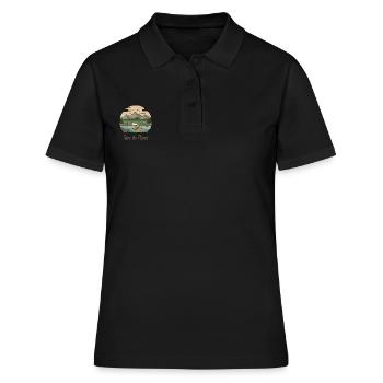 Rettet den Planeten - Frauen Polo Shirt - Schwarz - Vorne - Ailine (174cm)