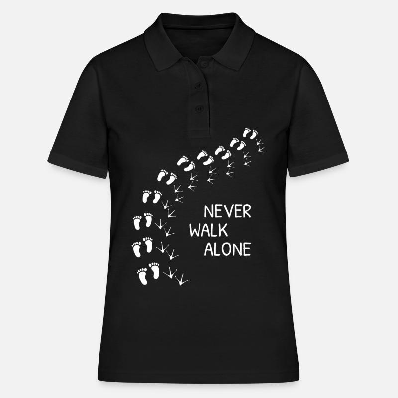 Never Walk Alone - Women's Polo Shirt - black