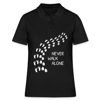 Never Walk Alone - Frauen Polo Shirt - Schwarz - Vorne - Ailine (174cm)