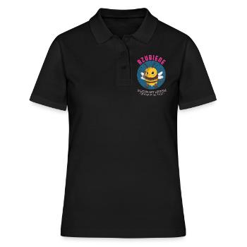 Azubi Biene Irgendwann Verstehe Ich Azubiene - Frauen Polo Shirt - Schwarz - Vorne - Ailine (174cm)