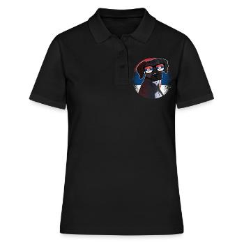 Serbien - Frauen Polo Shirt - Schwarz - Vorne - Ailine (174cm)
