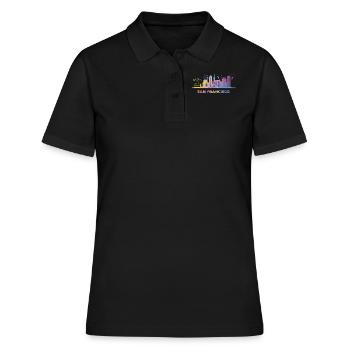 Skyline de San Franciscain San Francisco - Polo Femme - noir - Devant - Ailine (174cm)