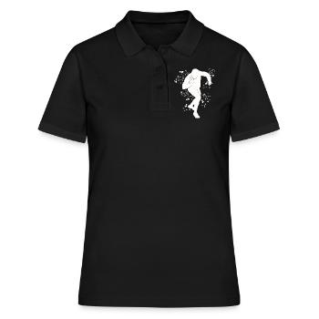 Lanceur de poids Colorsplash Lancer de poids - Polo Femme - noir - Devant - Ailine (174cm)