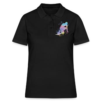 Sprinter Colorsplash Sprintender Sprint - Frauen Polo Shirt - Schwarz - Vorne - Ailine (174cm)