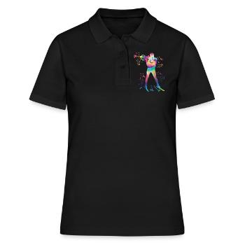 Biathlète Biathlon combiné nordique - Polo Femme - noir - Devant - Ailine (174cm)