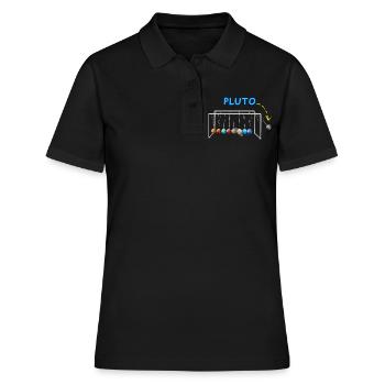 N’oubliez jamais Pluton Drôle Planète Pluton - Polo Femme - noir - Devant - Ailine (174cm)