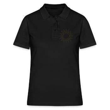 Rayons du soleil - Polo Femme - noir - Devant - Ailine (174cm)