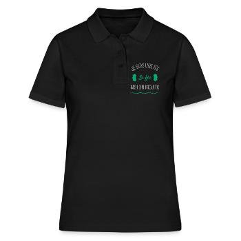 Je suis une fée la fée moi un mojito - Polo Femme - noir - Devant - Ailine (174cm)