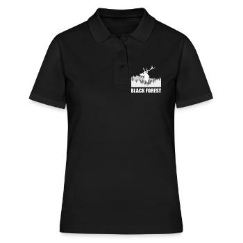 Black Forest - Frauen Polo Shirt - Schwarz - Vorne - Ailine (174cm)