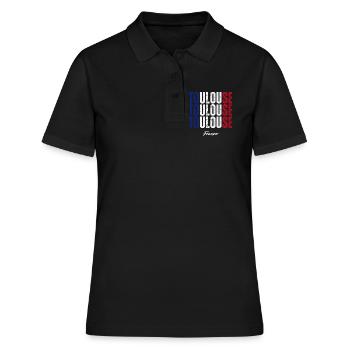 Toulouse, France, j’adore Toulouse - Polo Femme - noir - Devant - Ailine (174cm)