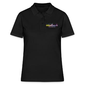 Washingtoner Skyline Washington - Polo Femme - noir - Devant - Ailine (174cm)