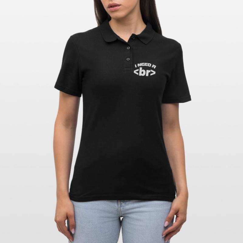 Programmierer Computer Code Informatik Geschenk Frauen Polo Shirt