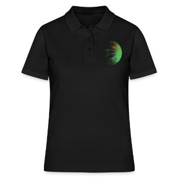 Binär Code - Frauen Polo Shirt - Schwarz - Vorne - Ailine (174cm)