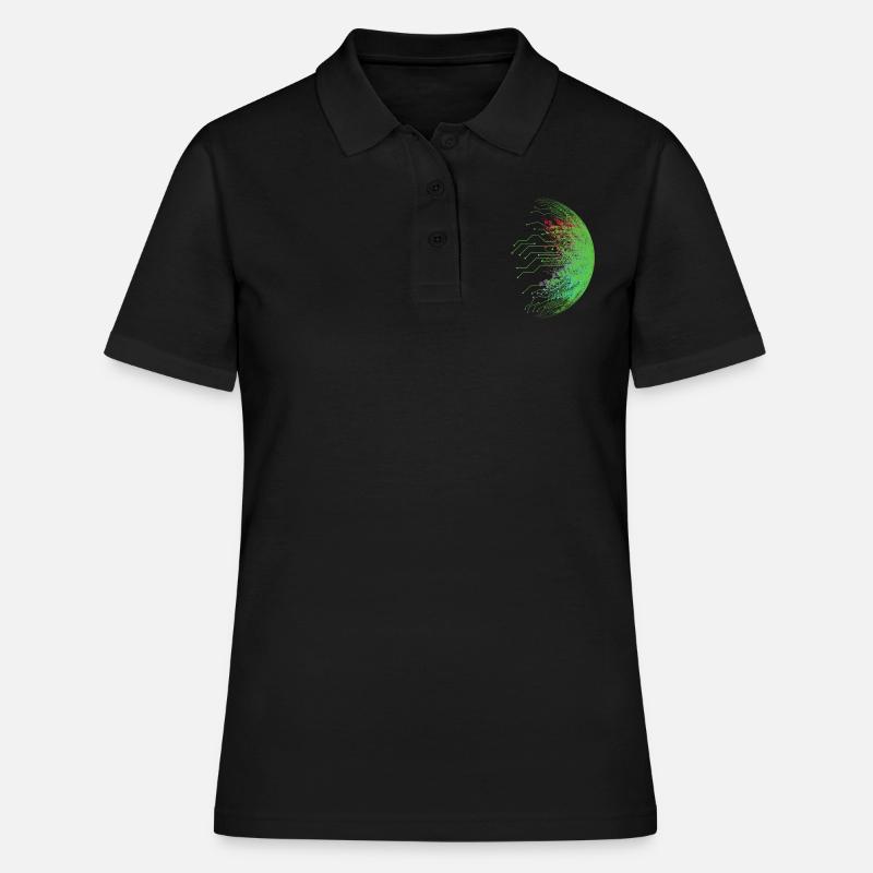 Binary code - Women's Polo Shirt - black