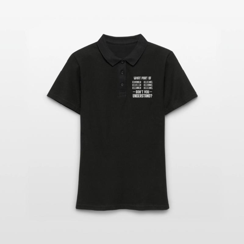 Programmeur de code binaire Cadeau de codeur Polo Femme