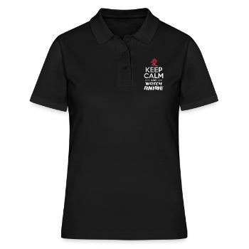 Anime - Frauen Polo Shirt - Schwarz - Vorne - Ailine (174cm)
