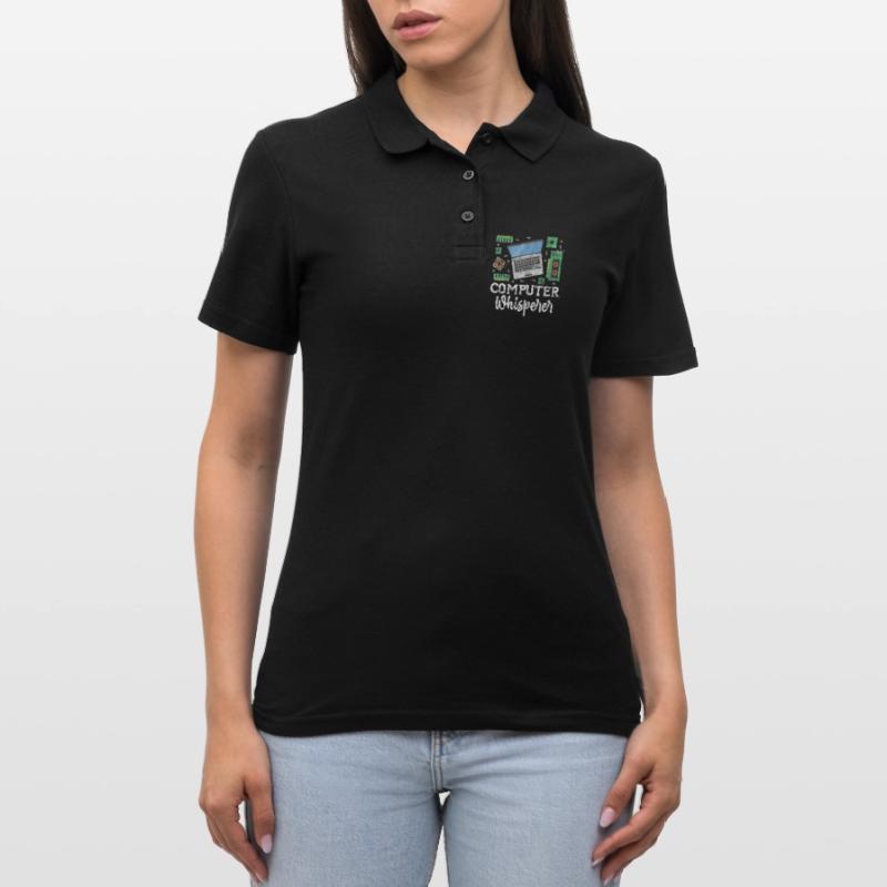 Computer Nerd PC Programmer Computer Science Gift Women's Polo Shirt