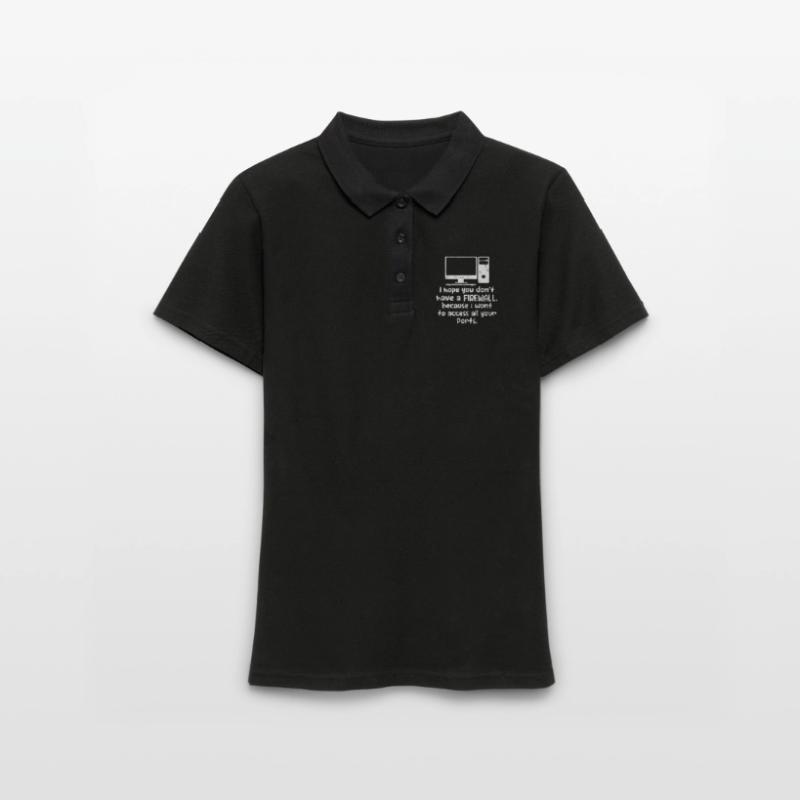 Computer Nerd PC Programmierer Informatik Geschenk Frauen Polo Shirt
