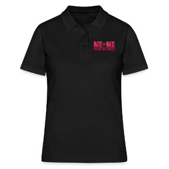 Motivation Motiver Carrière Dire Cadeau - Polo Femme - noir - Devant - Ailine (174cm)