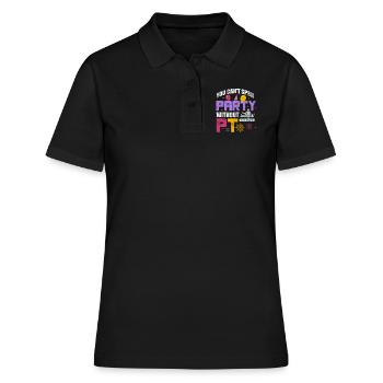 Physiothérapeute Physiothérapie Physio Cadeau - Polo Femme - noir - Devant - Ailine (174cm)