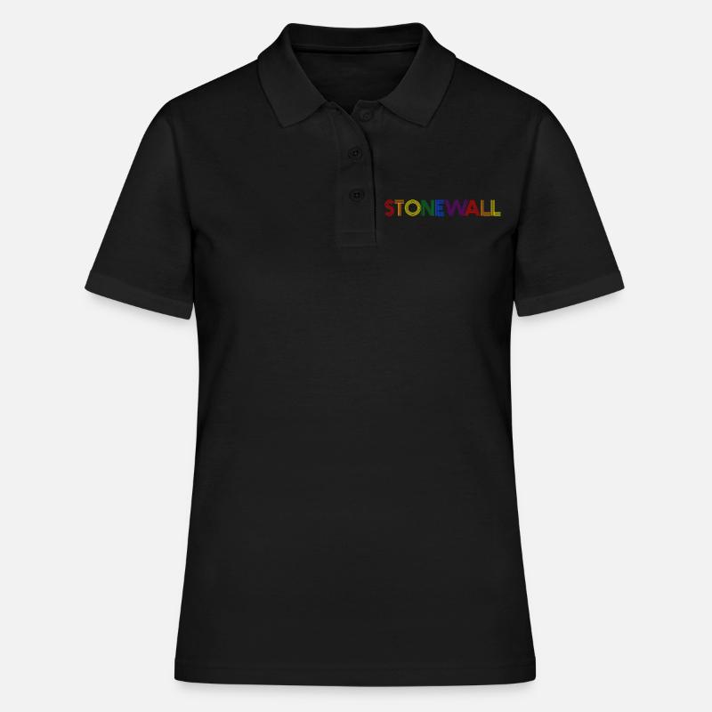 Rainbow Stonewall - Polo Femme - noir