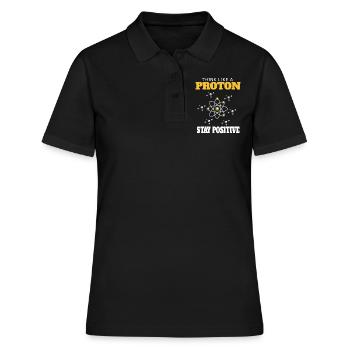 Science chemistry physics science gift - Women's Polo Shirt - black - Front - Ailine (174cm)