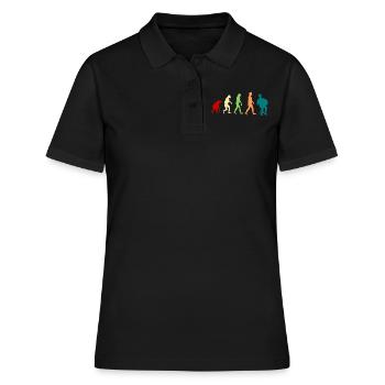 Evolution de l'accordéon - Polo Femme - noir - Devant - Ailine (174cm)