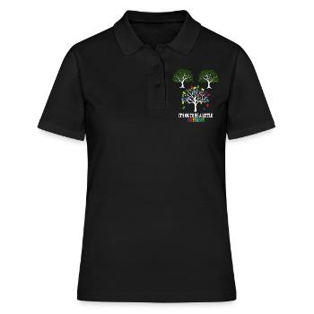 autisme - Polo Femme - noir - Devant - Ailine (174cm)