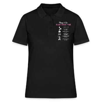 Loisirs KPOP - Polo Femme - noir - Devant - Ailine (174cm)