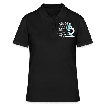 Biologistes Biologie Génétique Chercheur Étudiant - Polo Femme - noir - Devant - Ailine (174cm)
