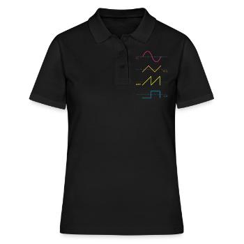 Synthétiseur Audiowaves Analogique Numérique - Polo Femme - noir - Devant - Ailine (174cm)