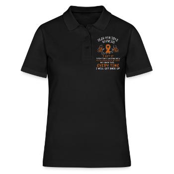 Multiple sclerosis sensitization. - Women's Polo Shirt - black - Front - Ailine (174cm)