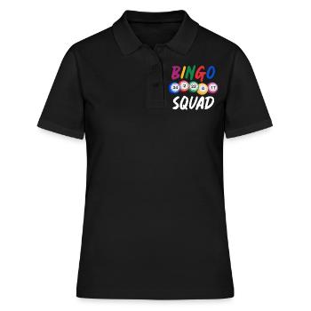 Bingo, Joueurs de Bingo, Bingo Squad - Polo Femme - noir - Devant - Ailine (174cm)