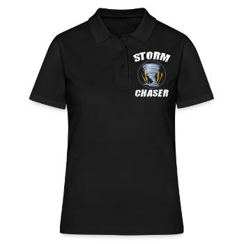 Storm Chaser, Twister Wind, - Polo Femme - noir - Devant - Ailine (174cm)