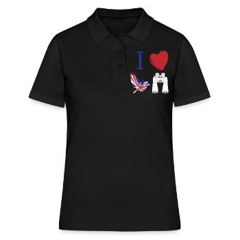 Bird watching, ornithology - Women's Polo Shirt - black - Front - Ailine (174cm)