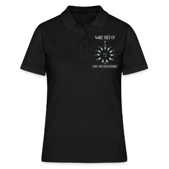 Mann Über Bord Manöver, Seemann, Segeln - Frauen Polo Shirt - Schwarz - Vorne - Ailine (174cm)