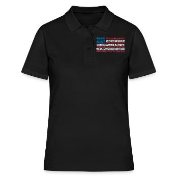 U.S. National Parks, National Park, Denali, Redwood - Women's Polo Shirt - black - Front - Ailine (174cm)