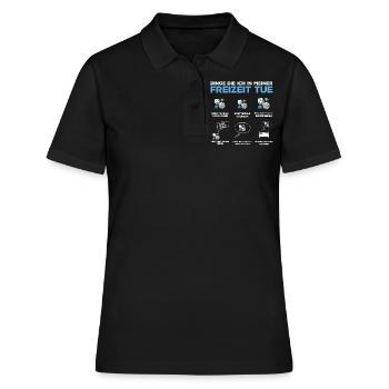 Brettspiele, Brettspiel, Brettspiele Spielen - Frauen Polo Shirt - Schwarz - Vorne - Ailine (174cm)