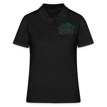 Ingénieur Cloud, Cloud Bits, Développeur logiciel - Polo Femme - noir - Devant - Ailine (174cm)
