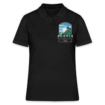 Acadia National Park - Women's Polo Shirt - black - Front - Ailine (174cm)
