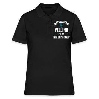 Opernsänger, Gesang, Opera - Frauen Polo Shirt - Schwarz - Vorne - Ailine (174cm)