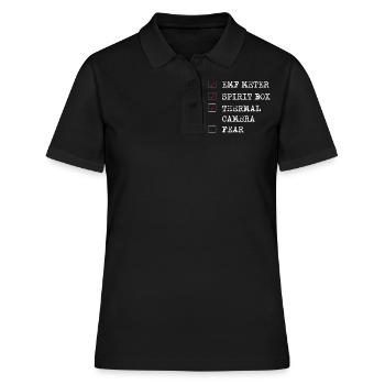 Ghost Hunter, compteur EMF, caméra thermique - Polo Femme - noir - Devant - Ailine (174cm)