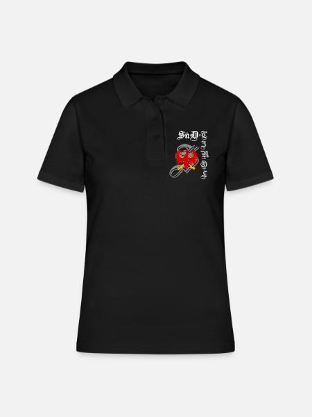 Südtirol - Frauen Polo Shirt - Schwarz