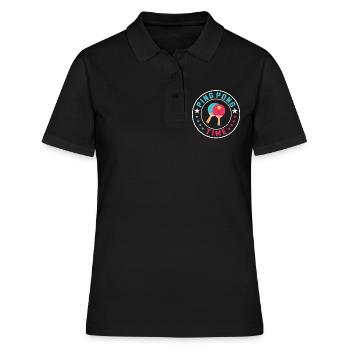 Temps de ping-pong - Polo Femme - noir - Devant - Ailine (174cm)