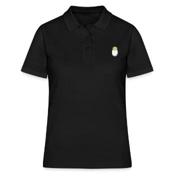 Kohl Brusttasche - Frauen Polo Shirt - Schwarz - Vorne - Ailine (174cm)