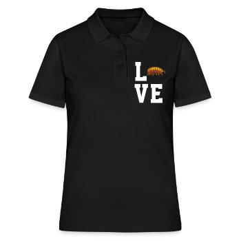 Liebe Asseln - Frauen Polo Shirt - Schwarz - Vorne - Ailine (174cm)
