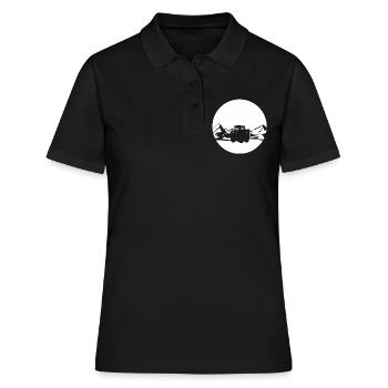 Grande chemise de chargeuse compacte - Polo Femme - noir - Devant - Ailine (174cm)