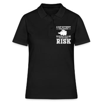 Drôle de chemise de chargeuse compacte - Polo Femme - noir - Devant - Ailine (174cm)