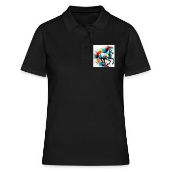 Cheval - Polo Femme - noir - Devant - Ailine (174cm)